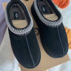 UGG Tazz Tasman Platform Slipper Black Size 7 Women’s